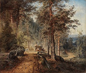 Road in Häme (A Hot Summer Day), Werner Holmberg, 1860