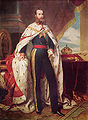 Emperor Maximilian I with the crown of the Second Mexican Empire.