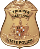 Badge of a Maryland state trooper