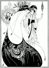 The Peacock Skirt, by Aubrey Beardsley (1892)
