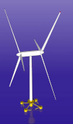 Counter-rotating wind turbine