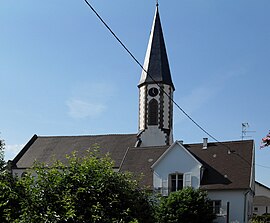 The Protestant church in Gerstheim