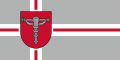 Flag of the former Grobiņa Municipality, 2011–2021