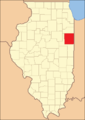 Iroquois County in 1853, when the creation of Kankakee County reduced it to its current size.