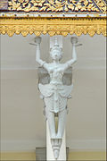 A decorative column figurine (Kinnara)
