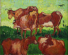 The Cows by Vincent van Gogh, 1890