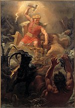 Thor's Fight with the Giants (1872)