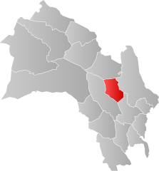 Lage der Kommune in der Provinz Buskerud