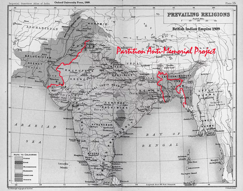 The Partition Anti-Memorial Project by Pritika Chowdhry commemorates the Partition of India.