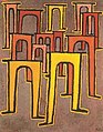 Paul Klee: Revolution des Viadukts, 1937, Öl auf Ölgrundierung auf Baumwolle auf Keilrahmen