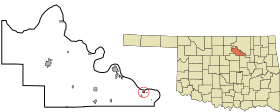 Location of Westport, Oklahoma