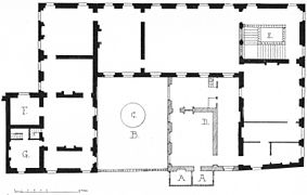 Floor plan with some later modifications made by Marie de Médicis