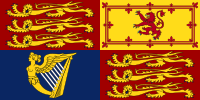The standard of Charles III, King of the United Kingdom, used throughout the United Kingdom and abroad