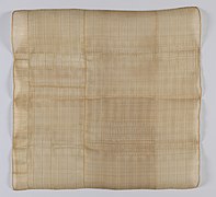 19th century cotton and piña textile in the Cooper Hewitt, Smithsonian Design Museum