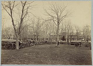 Cannons in 1862 in the Washington Arsenal