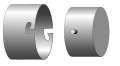 A rotating bolts locks in a way similar to a bayonet mount.