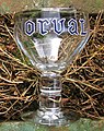 Orval beer in its "chalice" glass