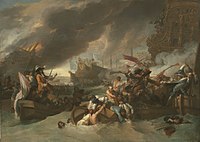 The Battle of La Hogue, c. 1778, National Gallery of Art