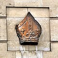 The bishop's mitre at Bishopsgate's junction with Wormwood Street