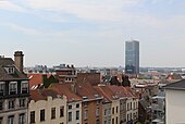 The South Tower seen from the Palace of Justice on the Place Poelaert/Poelaertplein