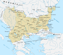 A map of medieval Bulgaria