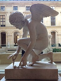 Cupid catching a butterfly
