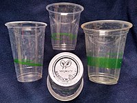 Biodegradable PLA cups