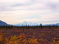 On a clear day, westbound travelers can see Denali