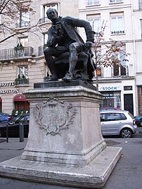 Diderot-Denkmal von Jean Gautherin vor dem Haus Nr. 145