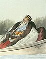 A hand-coloured lithograph by Louis Dupré in his travel book, Voyage à Athènes et à Constantinople, plate VII. Depicted here is Ali Pasha, Albanian ruler of the Pashalik of Yanina.