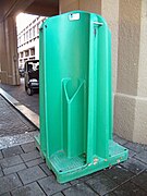 Movable temporary urinal in Amsterdam