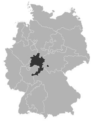 Karte der Evangelischen Kirche von Kurhessen-Waldeck