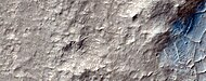 Color view of ridges, as seen by HiRISE under HiWish program