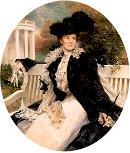 Edith Roosevelt's official portrait as First Lady (1902)