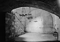 Vaulted space inside the subterranean chamber of Barclay's Gate, view towards east, c. 1940