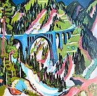 The Bridge near Wiesen, 1926, Kirchner Museum Davos