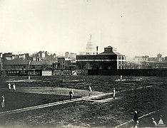 Swampoodle Grounds with the Washington Statesmen baseball team, c. 1886-1889