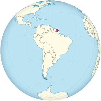 Lage in Südamerika