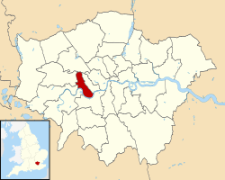 Hammersmith and Fulham shown within Greater London