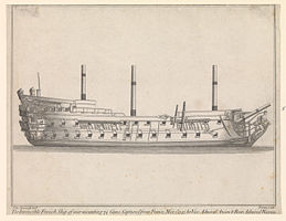 Print of Invincible captured after the battle
