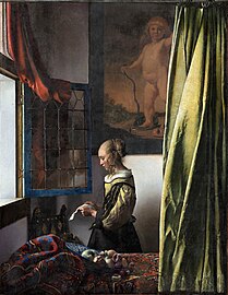 Johannes Vermeer: Girl Reading a Letter at an Open Window, c. 1659