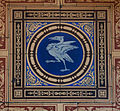 These encaustic tiles are on the ground floor of Liverpool Town Hall