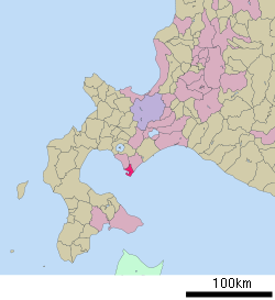 Location of Muroran in Hokkaido (Iburi Subprefecture)
