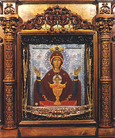 Inexhaustible Chalice icon. Serpukhov. XIX c.