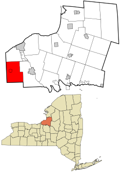 Location in Oswego County and the state of New York.