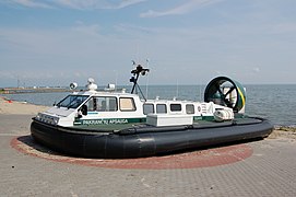Griffon 2000TD hovercraft used for coast guard