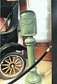 Early Gamewell Co. 1920 Police Telegraph (Call Box). The call boxes were used to notify an officer that headquarters wanted him. These were supplemented by a system of horns and flashing lights.
