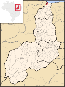 Location of Parnaíba in Piauí
