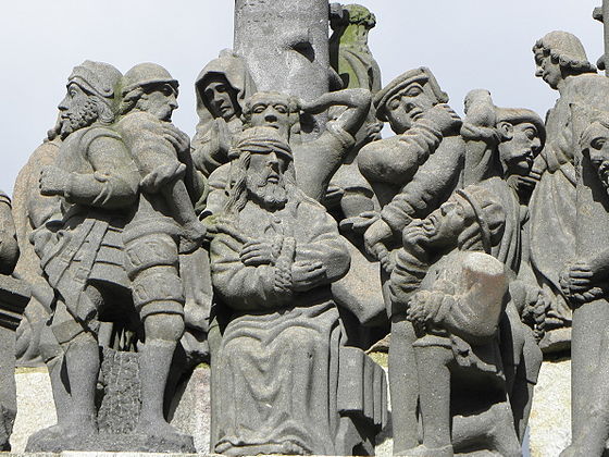 Christ is mocked by a group of soldiers ("Christ aux outrages")