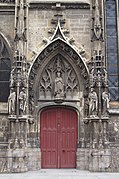 Door of the church of Saint-Germain-l'Écossais
